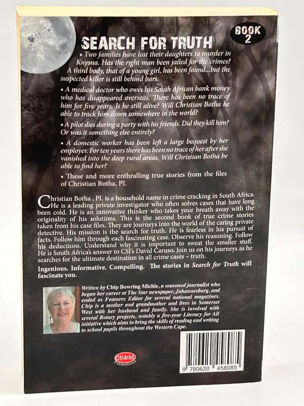 Search For Truth Book 2  by Chip Michie  Signed | Intriguing True Crime Cases Christian Botha PI