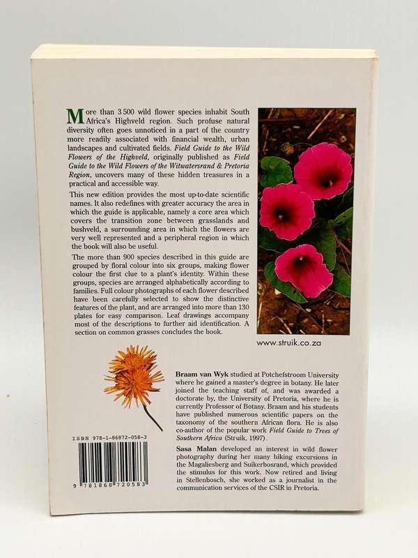 Field Guide To The Wild Flowers Of The Highveld - Braam Van Wyk & Sasa Malan