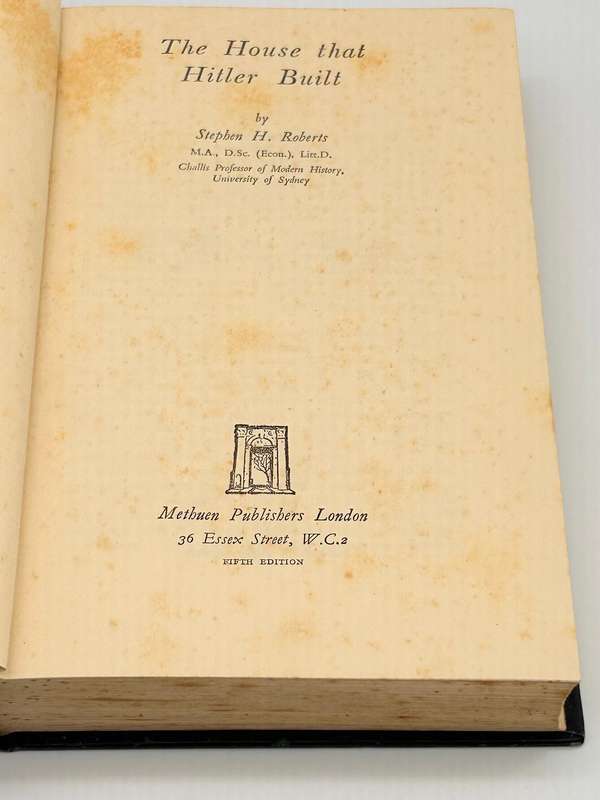 The House That Hitler Built by Stephen Roberts 1938 Edition