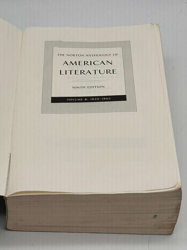 The Norton Anthology of American Literature 1820 - 1865 Ninth Edition