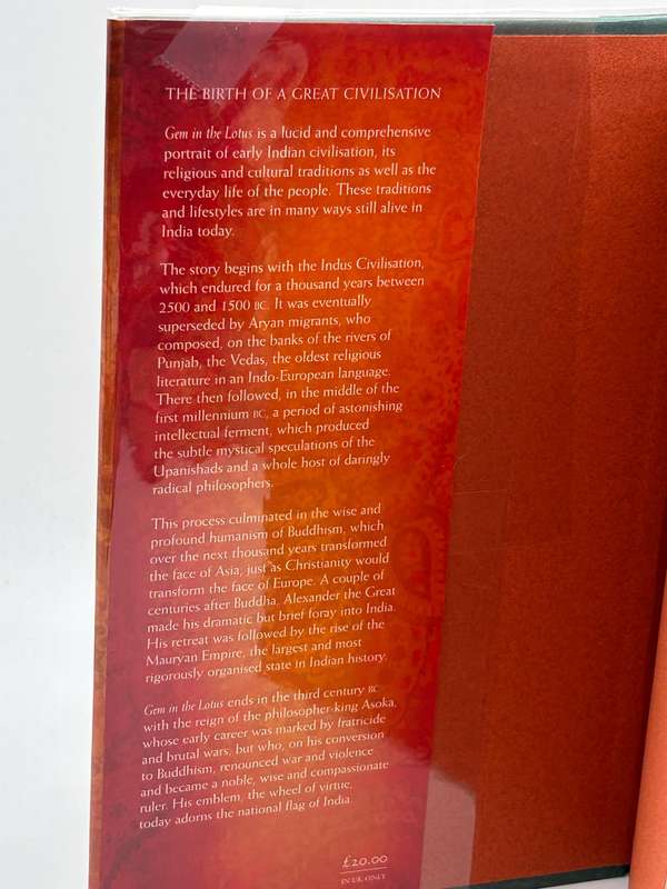 Gem in the Lotus The Seeding of Indian Civilisation ~ Abraham Eraly | Hard Cover 2004