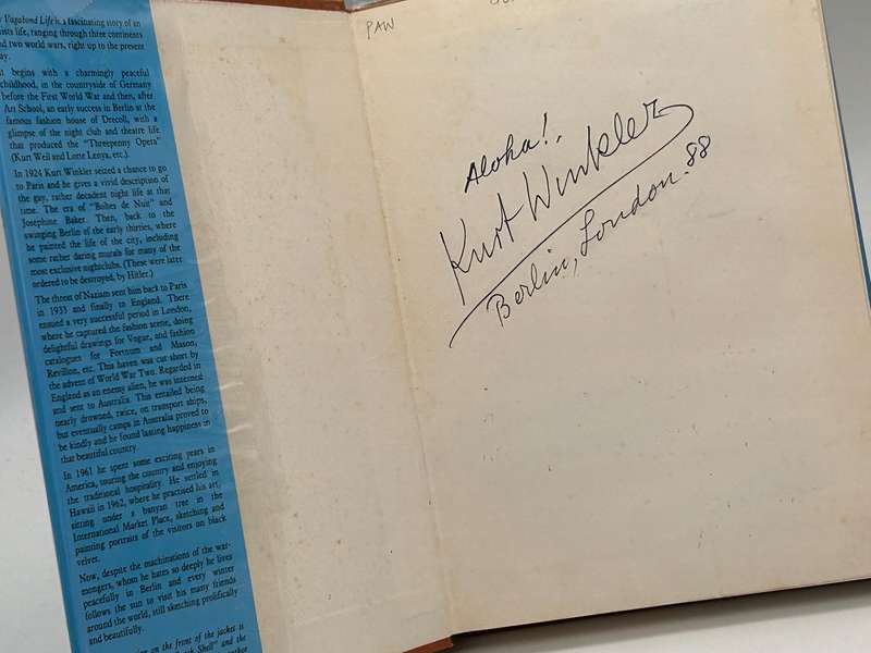 My Vagabond Life by Kurt Winkler | Signed