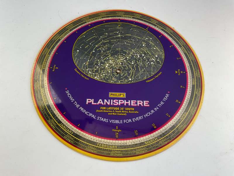 Planisphere for 35 Degrees South