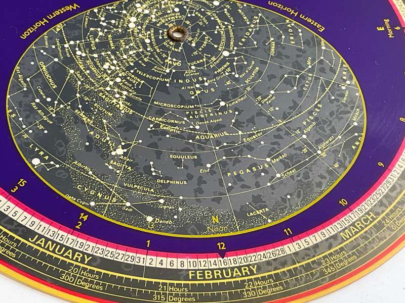 Planisphere for 35 Degrees South