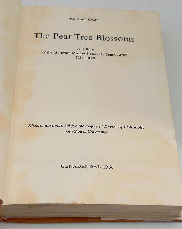 The Pear Tree Blossoms & The pear Tree Bears Fruit | History of the Moravian Church SA