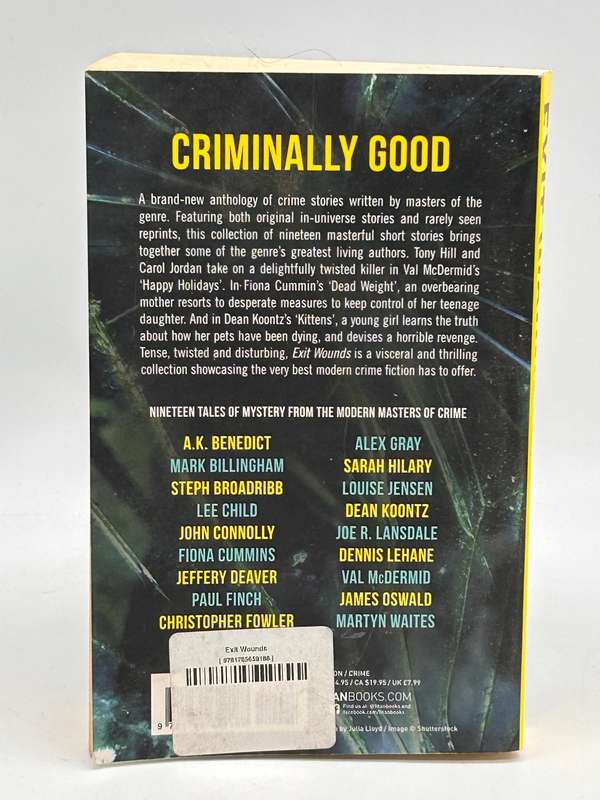 Exit Wounds - Nineteen Tales of Mystery from the Masters ~ Lee Child, Val Mc Dermid, Dean Koontz...
