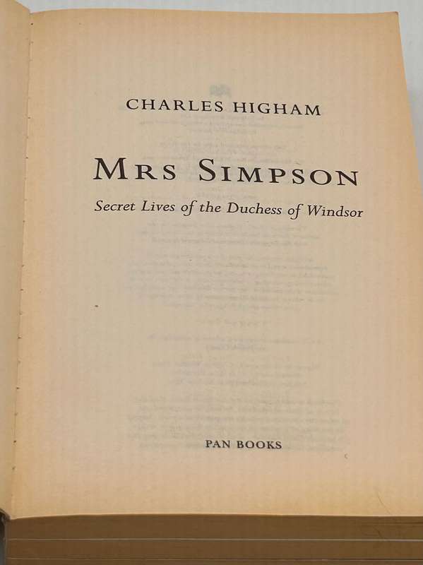 Mrs Simpson by Charles Higham | Secret Lives of the Duchess of Windsor