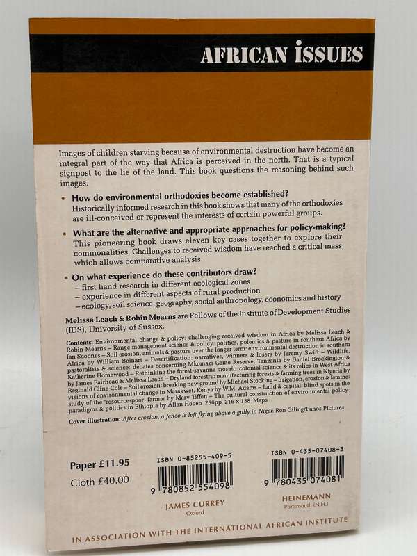 Lie of the Land: Challenging Received Wisdom on the African Environment ~ Leach & Mearns