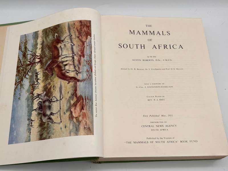 The Mammals of South Africa by Austin Roberts | First Edition 1951