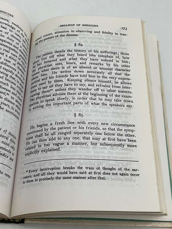 Organon of Medicine Samuel Hahnemann | B.Jain Publishers 1997 New Delhi | Homeopathy