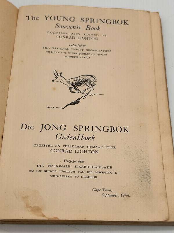The Young Springbok Souvenir Book | Die Jong Springbok Gedenkboek