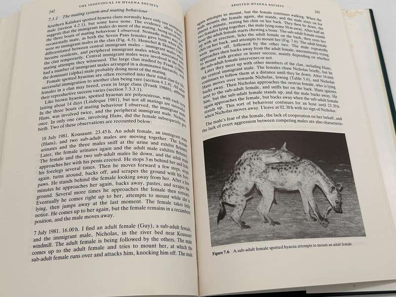 Kalahari Hyaenas: Comparative Behavioural Ecology of Two Species ~ MGL Mills