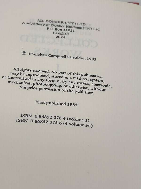 Roy Campbell: Collected Works 2 Vols | First Edition 1985