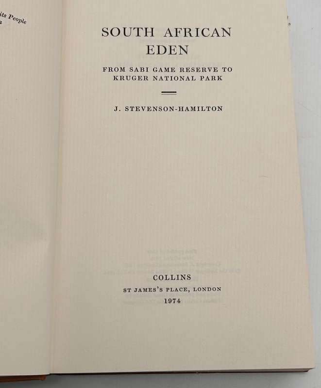 South African Eden by J Stevenson-Hamilton