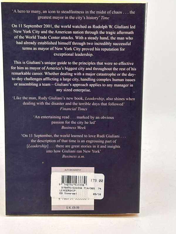 Leadership by  Rudolph W. Giuliani with Keri Kurson
