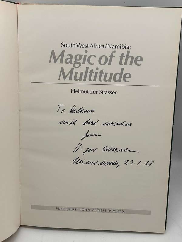 South West Africa/Namibia: Magic of the multitude - Helmut Zur Strassen | Signed & inscribed