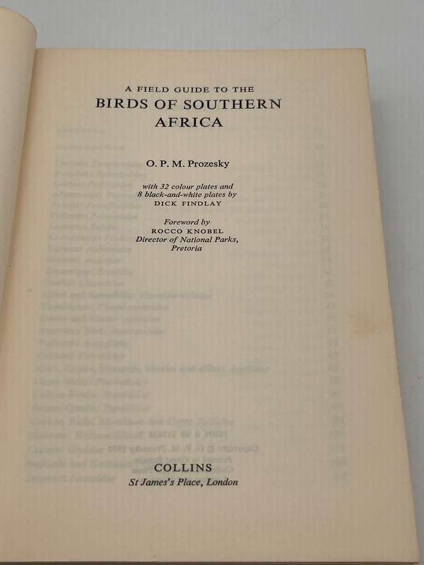 A Field Guide to the Birds of Southern Africa by OPM Prozesky