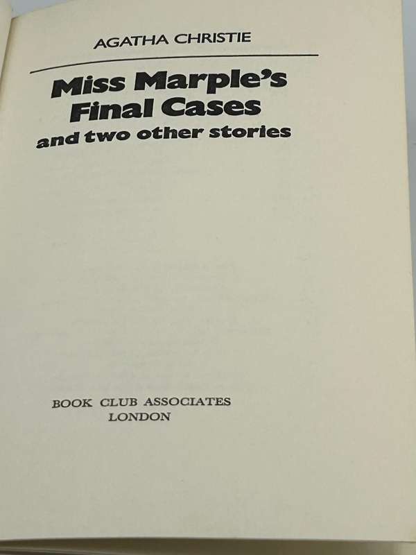 Agatha Christie Miss Marple's Final Cases 1979