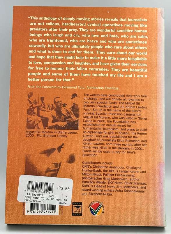 Something to Write Home About ~ Edited by Claude Colart and Sahm Venter (Signed) | Journalism