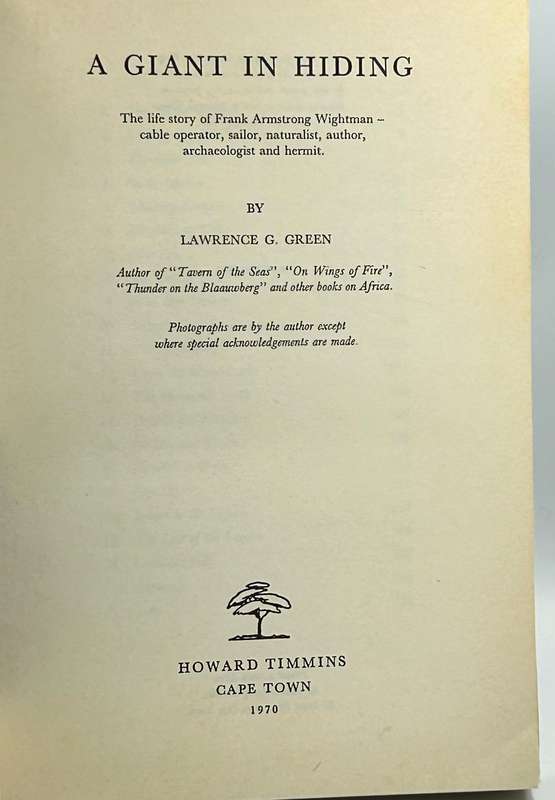 A Giant in Hiding by Lawrence G. Green