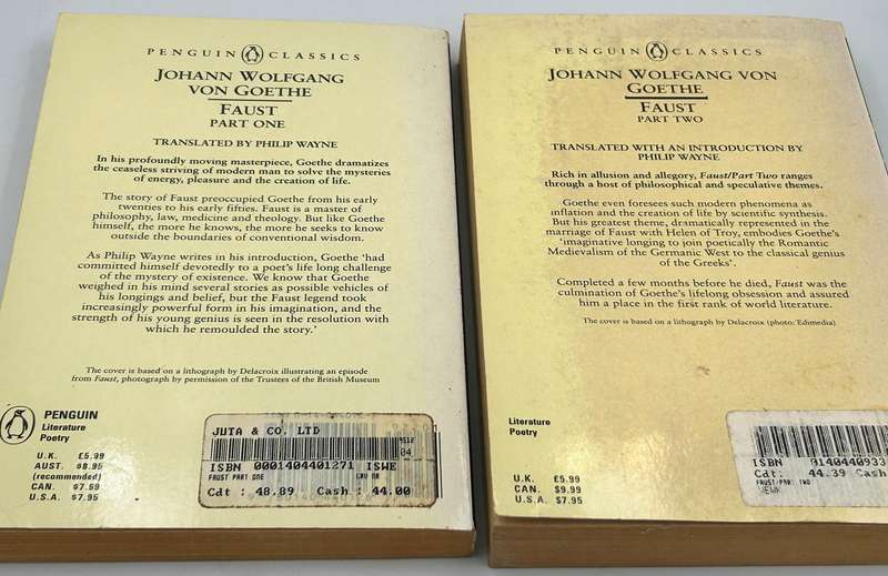 Faust - Part One and Part Two - Johann Wolfgang von Goethe