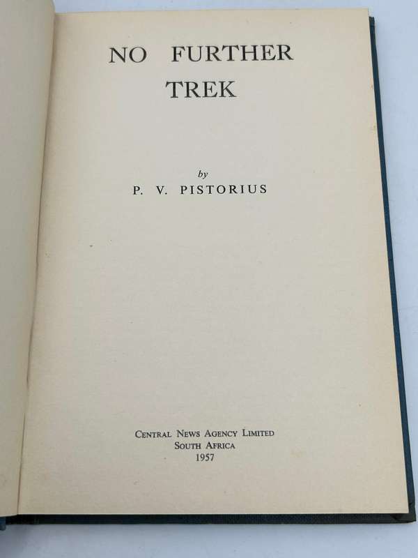 No Further Trek - P V Pistorius