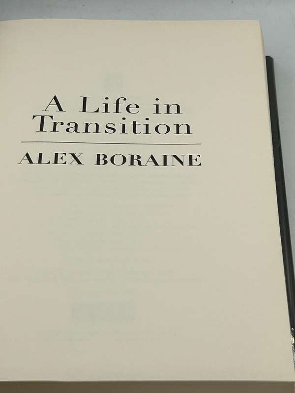 A Life in Transition by Alex Boraine | Hardcover in good condition 2008