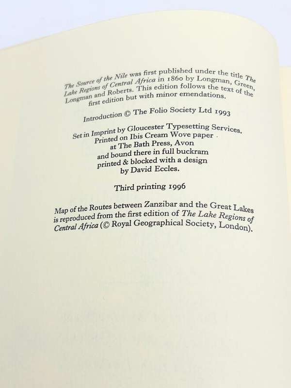 The Source of the Nile - Richard Burton | The Lake Regions of Central Africa | Folio Society