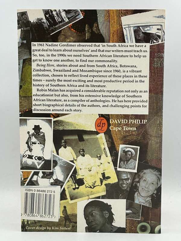 Being Here Modern Short Stories From Southern Africa ~ Robin Malan