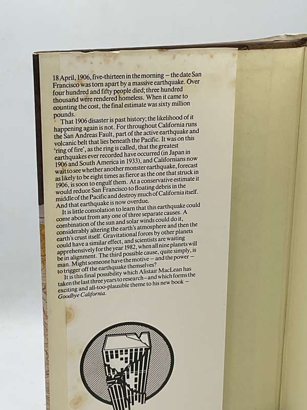 Alistair Maclean ~ Goodbye California | Hard cover in good condition
