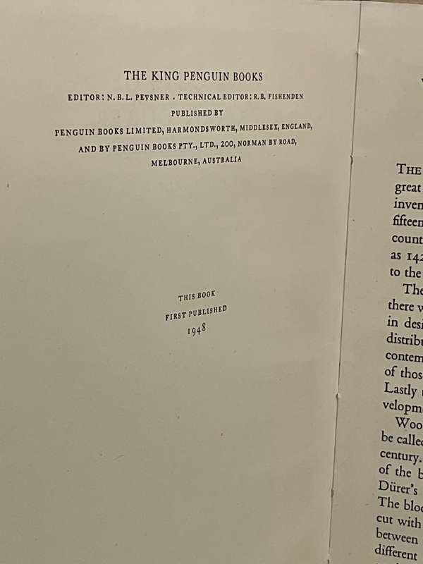 Woodcuts of Albrecht Durer by T.D. Barlow First Edition 1948