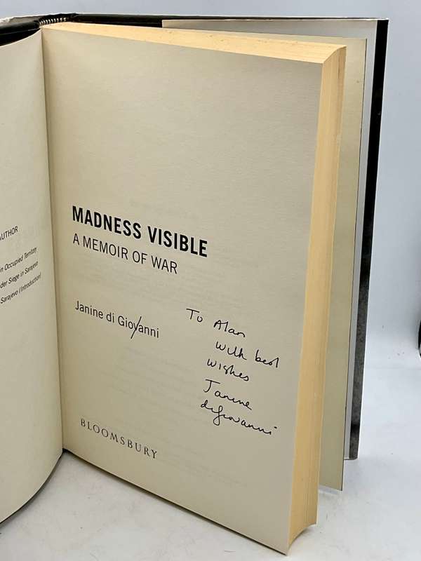 Madness Visible: A Memoir of War by Janine di Giovanni | Signed & Inscribed