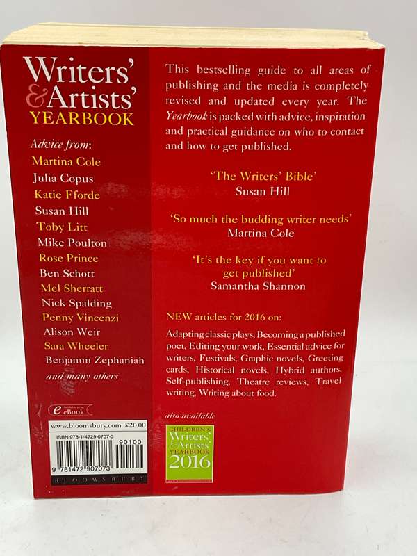 Writers' and Artists' Yearbook 2016 Bloomsbury