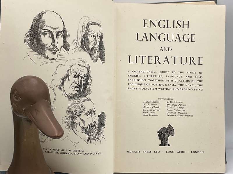 English Language and Literature A Comprehensive Guide  by Lord Gorell | Odhams Press 1940s