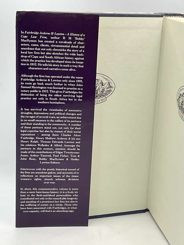 Fairbridge Arderne & Lawton: A History of a Cape Law Firm - RM MacSymon