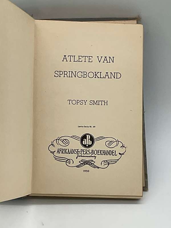 Atlete van Springbokland - Topsy Smith
