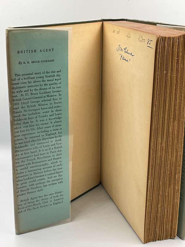 British Agent - R. H. Bruce Lockhart - Introduction by Hugh Walpole | 1933