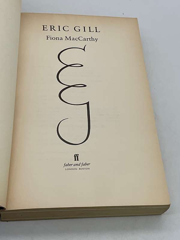 Eric Gill: A Biography by Fiona MacCarthy