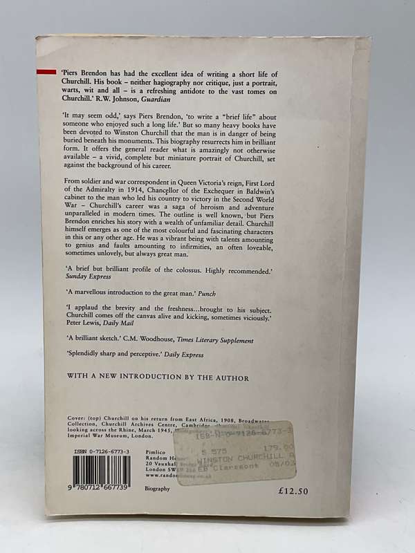 Winston Churchill: A Brief Life by Piers Brendon