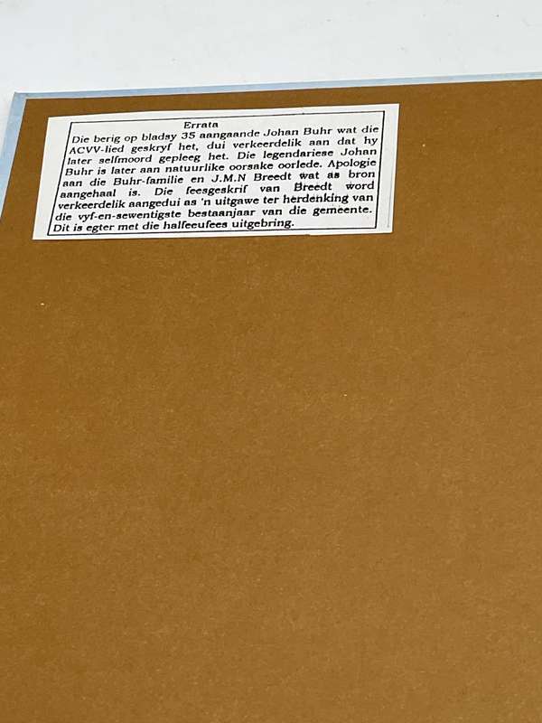 Nieuwoudtville: Stories Van Ons Eeu 1897 - 1997 -  Ds Johan Mocke