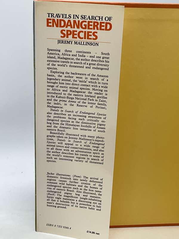 Travels in Search of Endangered Species - Jeremy Mallinson