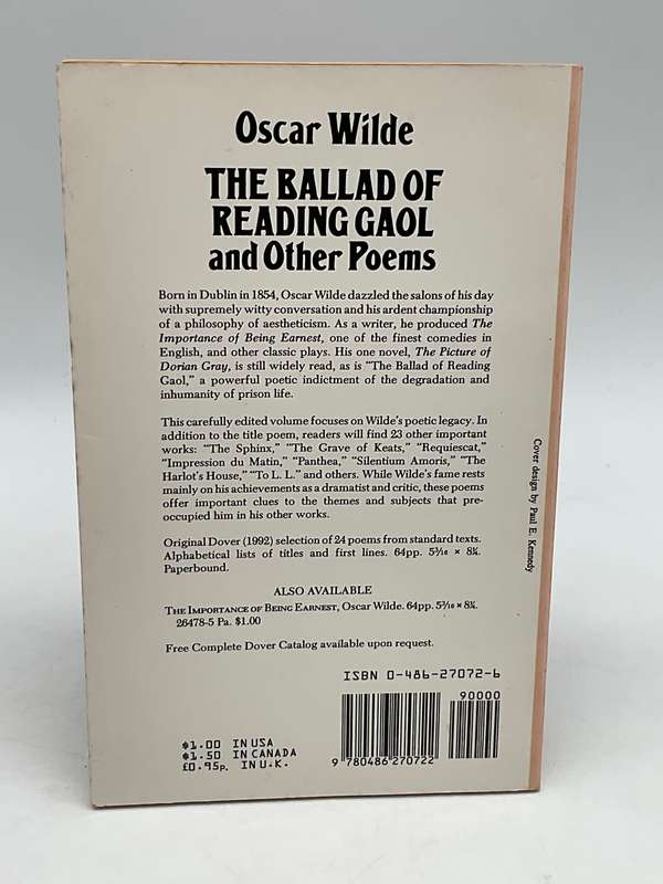 The Ballad of Reading Gaol and other poems by Oscar Wilde