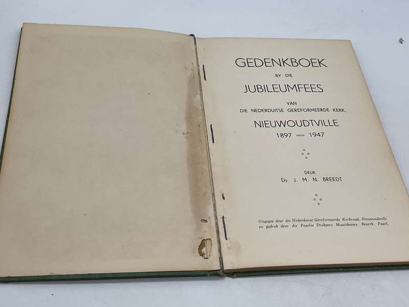 Gedenkboek by die Jubileumfees - Nieuwoudville - 1897 - 1947