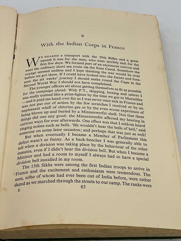 The Only Enemy ~ Autobiography of Brigadier Sir John Smyth V. C. | First Edition Hutchinson, 1959