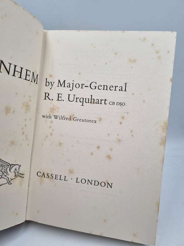 Arnhem - Major-General RE Urquhart | First Edition 1958