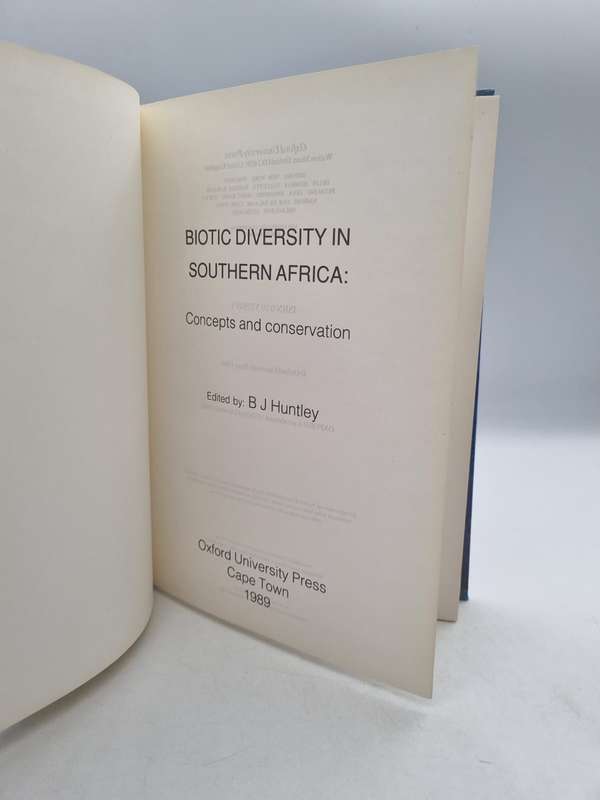 Biotic Diversity in Southern Africa. Concepts and Conservation - BJ Huntley |Oxford University Press