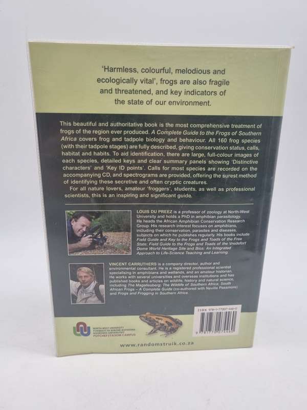 A Complete Guide to the Frogs of Southern Africa - Louis du Preez & Vincent Carruthers | Includes CD