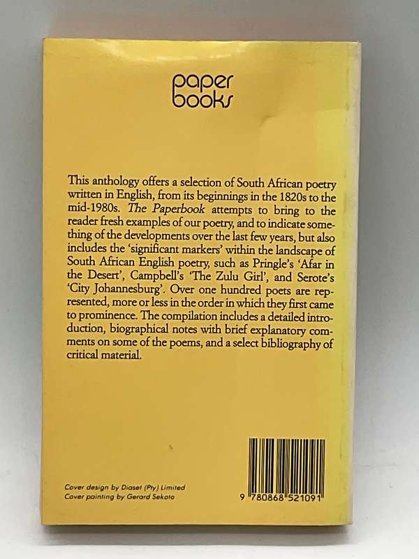 The Paperbook of South African English poetry - Michael Chapman