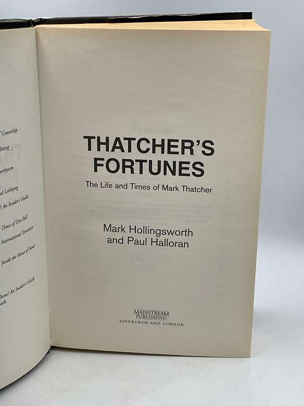 Thatcher's Fortunes - Mark Hollingsworth and Paul Halloran