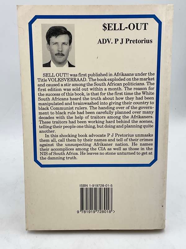 Sell-out! The Truth Behind the History of South African Politics - P.J. Pretorius 1997 | Sell Out